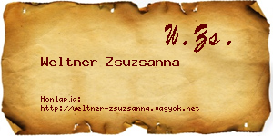 Weltner Zsuzsanna névjegykártya