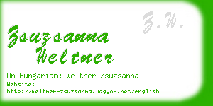 zsuzsanna weltner business card